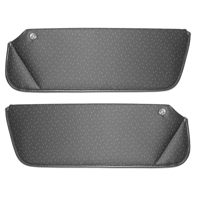 70 Camaro Coupe Black Sunvisors, Pair