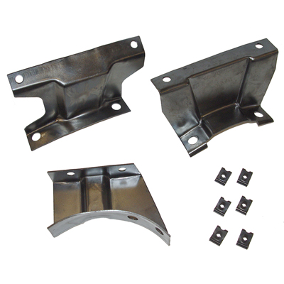 70-72 Camaro Console Mounting Brackets Set, 3 Pieces