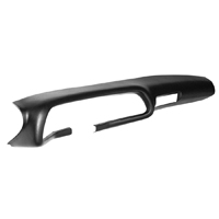 70-78 Camaro Black Molded ABS Plastic Dash Pad Outer Shell Without A/C