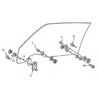 70-81 Camaro Door Glass Mounting Kit