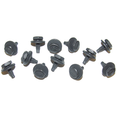 70-81 Camaro A-Arm Splash Flaps, Screw Kit 12 Pieces