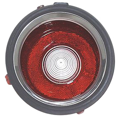 70-71 Camaro Except RS Left Hand Back-Up Light Lens, Includes Gasket, US Made