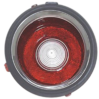70-71 Camaro Except RS Left Hand Back-Up Light Lens, Includes Gasket, US Made