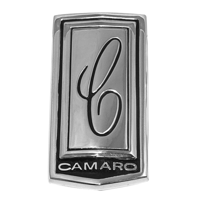 70 Camaro Header Panel Emblem, Chrome