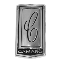 70 Camaro Header Panel Emblem, Chrome