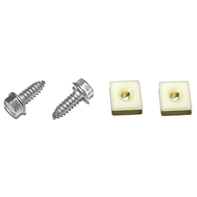 70-73 Camaro Front License Plate Bracket Fastener Kit, 4 Pieces