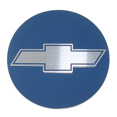 70-76 Camaro Z/28 Center Cap Decal Insert, Blue/ Silver Bow-Tie