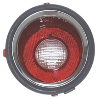 72-73 Camaro Except RS Left Hand Back-Up Light Lens, Includes Gasket, US Made