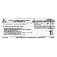 72 Tune-Up Label (LC), 370-2 AT/MT, US