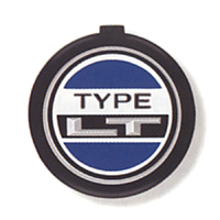 73-81 Camaro Black With Silver Bow Tie Horn Cap Emblem