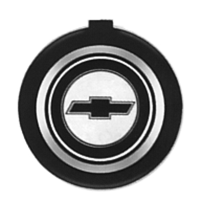 73-78 Camaro Black With Silver Rings Bow Tie Horn Cap Emblem