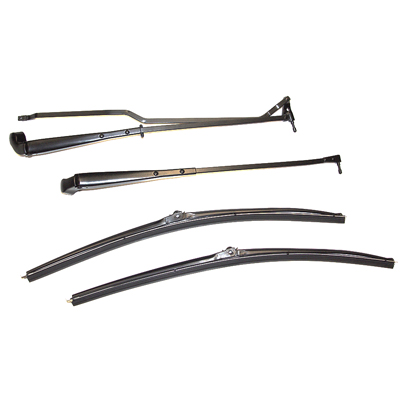 70-81Camaro Wiper Arm & Blade Kit, Black Finish