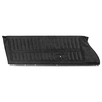 76 Camaro Black Madrid Grain Vinyl Standard Door Panels, Unassembled