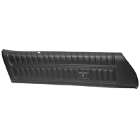 76 Camaro Black Madrid Vinyl Standard Door Panels, Assembled