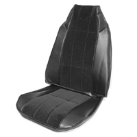 77-78 LT Front Bucket Cloth Seat Upholstery Correct Sierra Grain Vinly With Express Cloth Inserts
