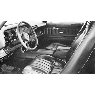 78-79 Camaro Front Standard Bucket And Rear Zipper Back Seat Upholstery