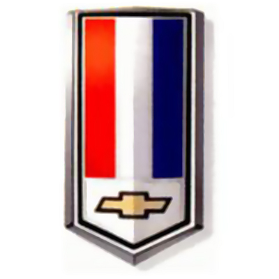 78-79 Camaro Gas Tank Door Emblem, Red,Silver & Blue