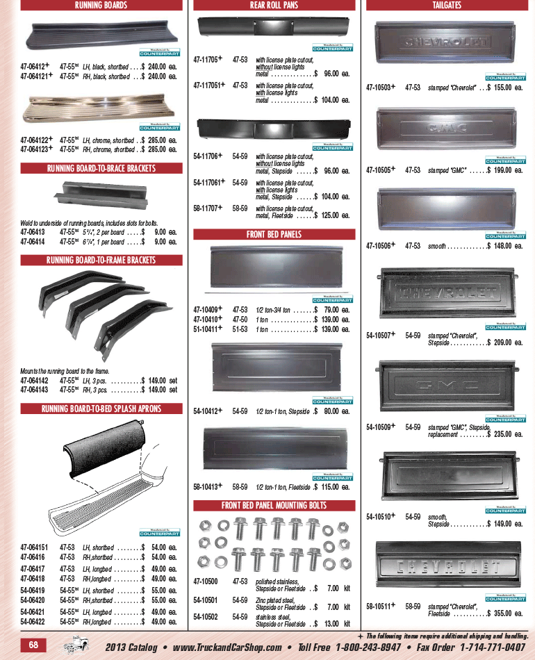 1947-1959 Chevrolet and GMC Truck Parts