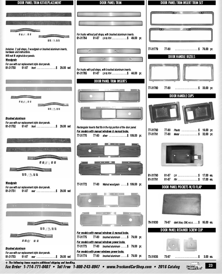 1973-1991 Chevrolet and GMC Truck Parts