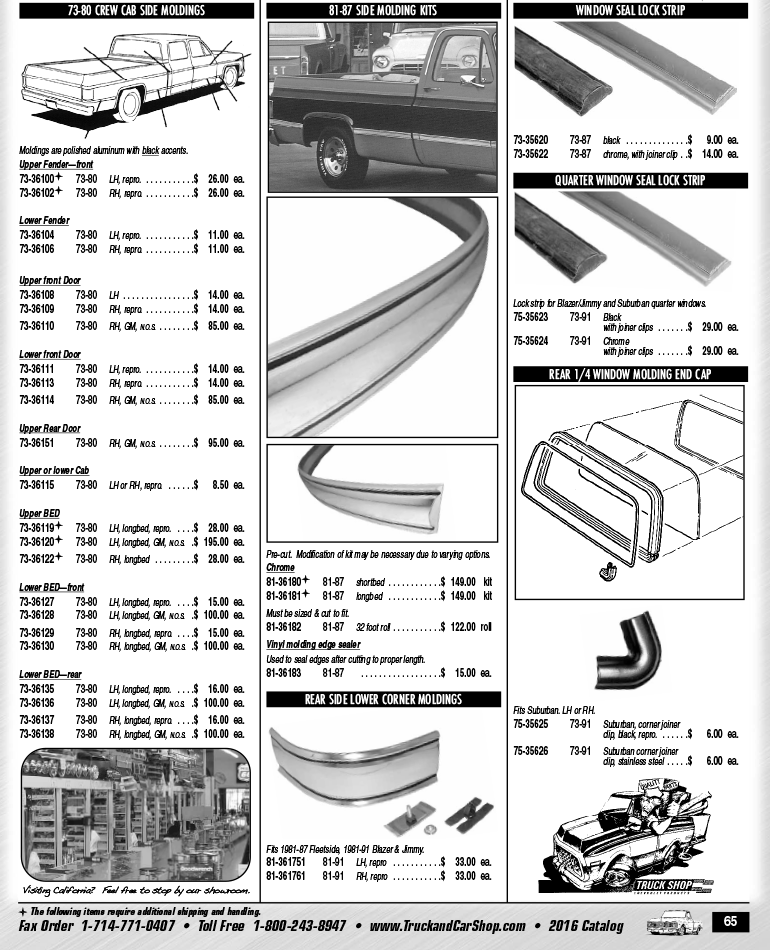 1973-1991 Chevrolet and GMC Truck Parts